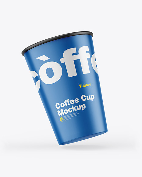 Matte Coffee Cup Mockup