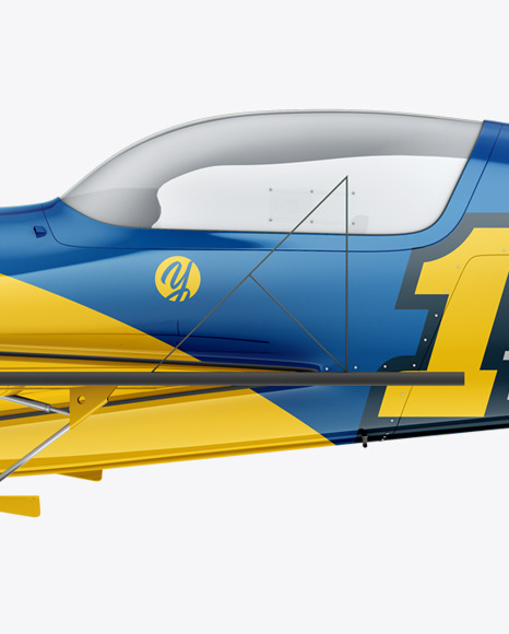 Sport Airplane Mockup - Side View