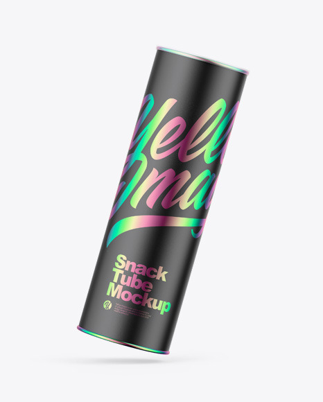 Paper Snack Tube w/ Chips Mockup