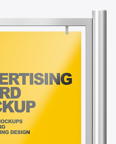 Advertising Board Mockup - Front View