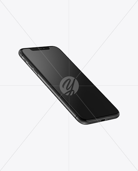 Black Apple iPhones XR Mockup