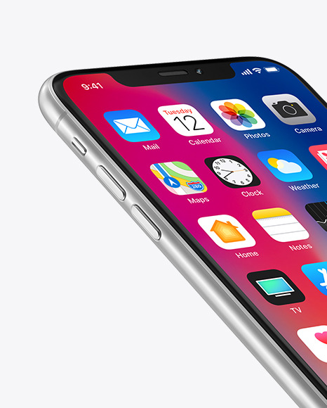 White Apple iPhone XR Mockup