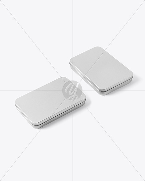 Two Tin Boxes Mockup