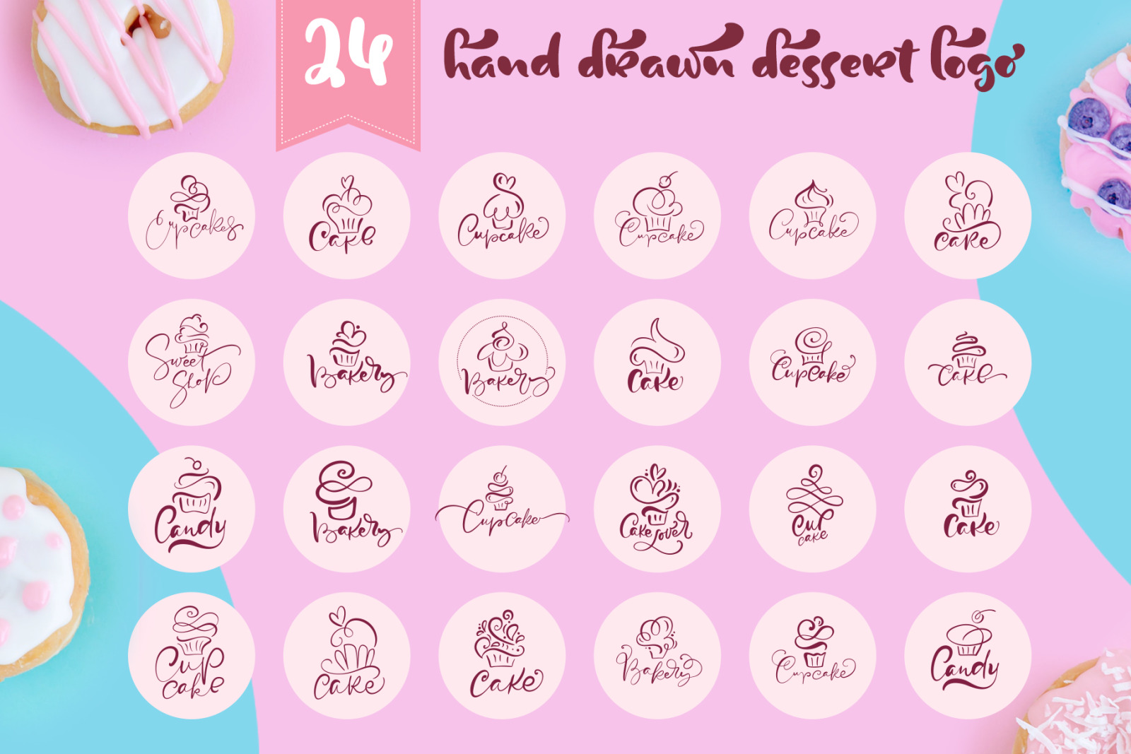 Cupcake Dessert Logo Cupcake Dessert Logo