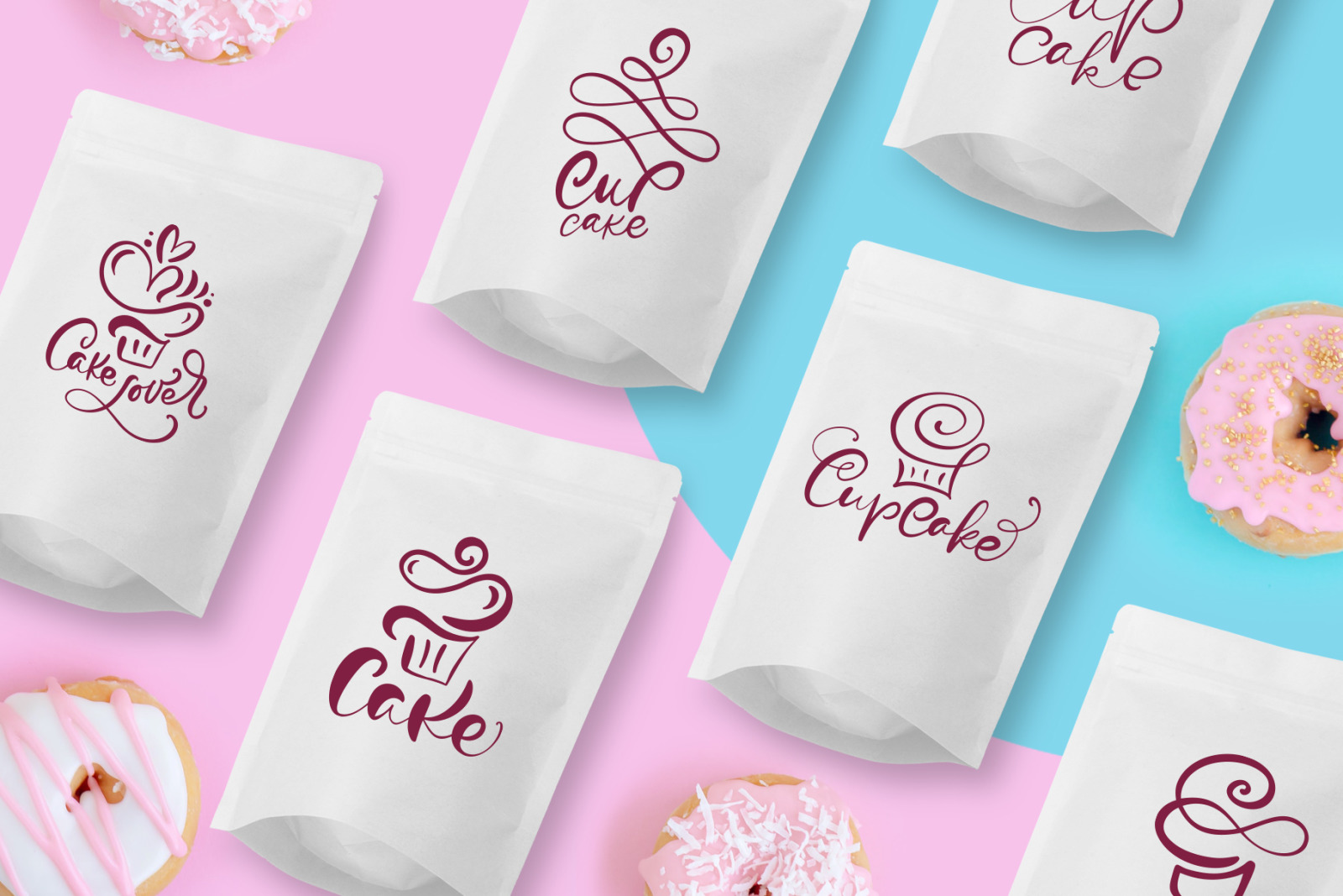 Cupcake Dessert Logo