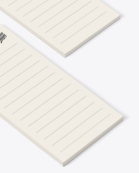 Four Paper Pads Mockup