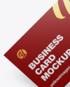 Paper Business Card Mockup