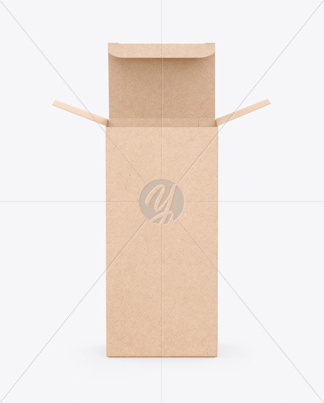 Opened Kraft Box Mockup