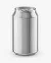 Glossy Metallic Drink Can Mockup