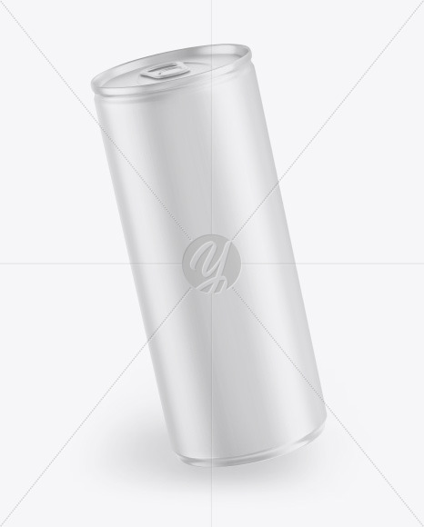 Matte Drink Can Mockup