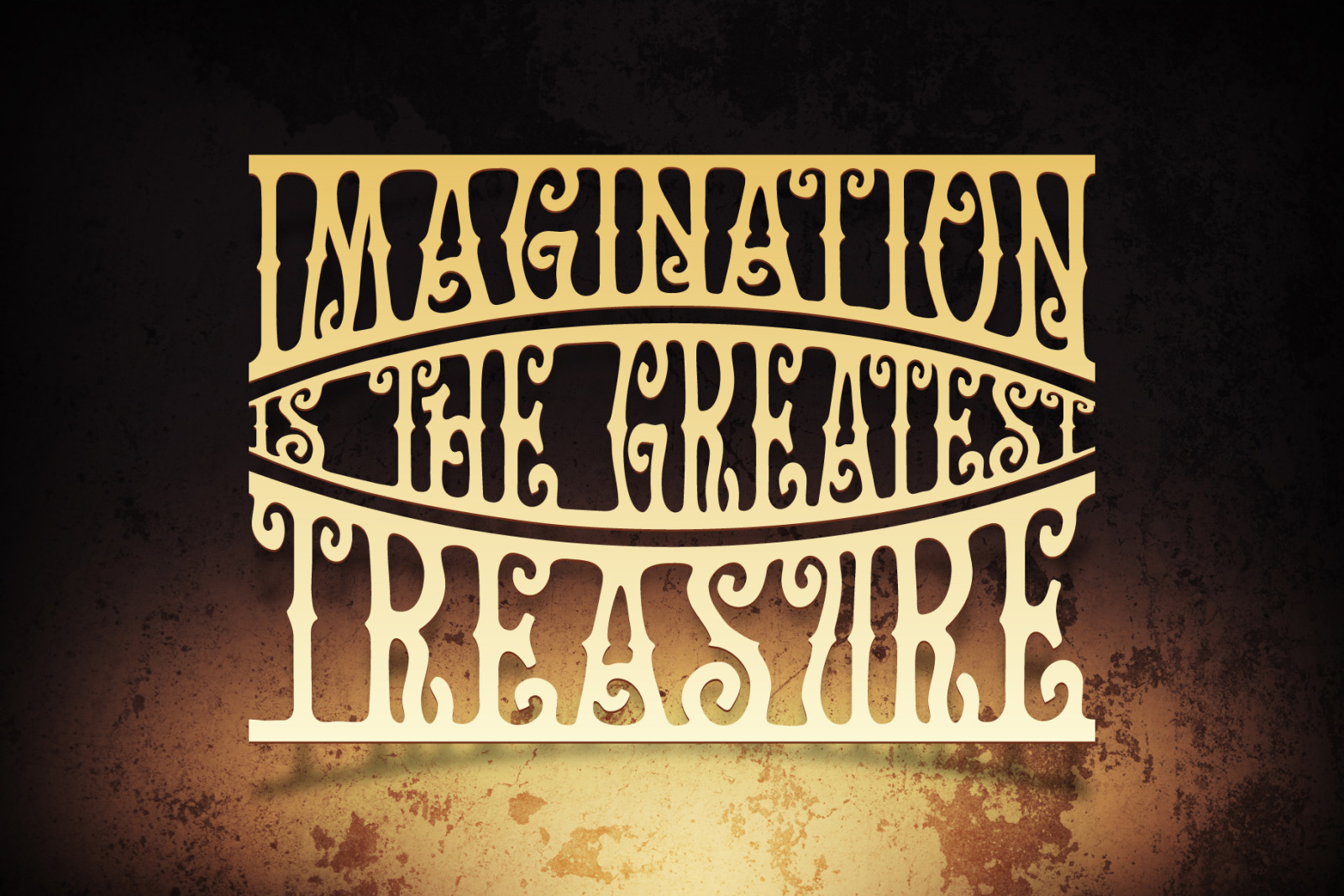 Golden Treasure font & template Golden Treasure font & template