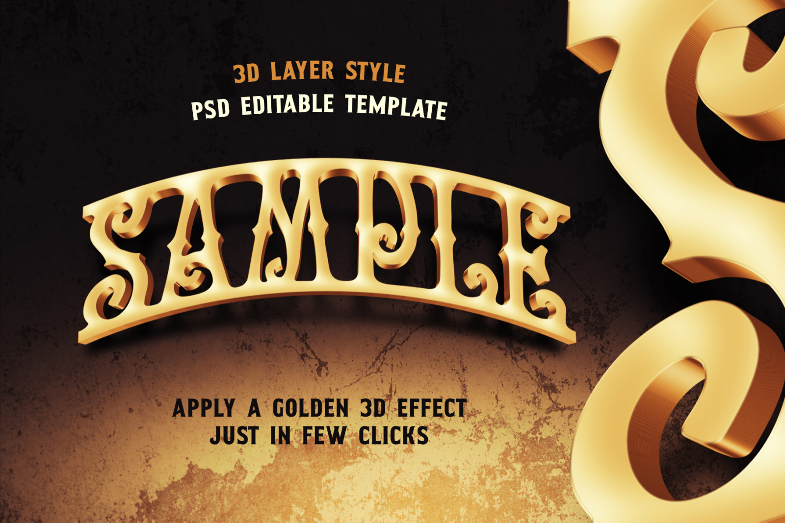 Golden Treasure font &amp; template