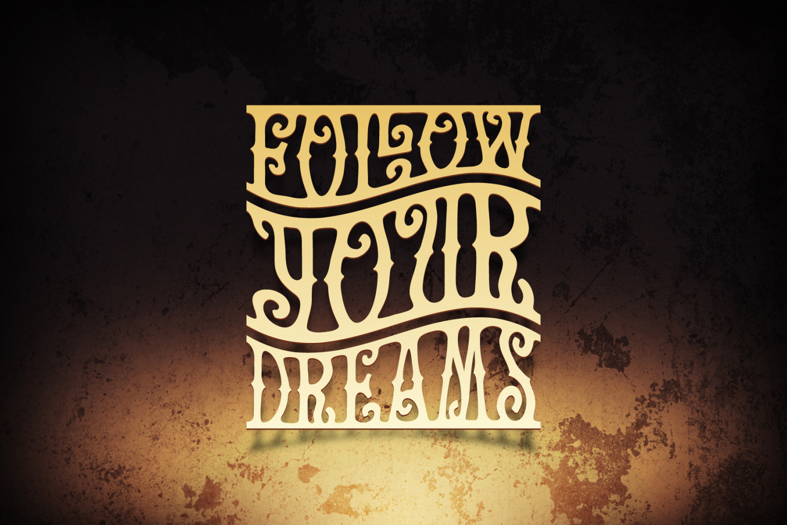Golden Treasure font & template Golden Treasure font & template
