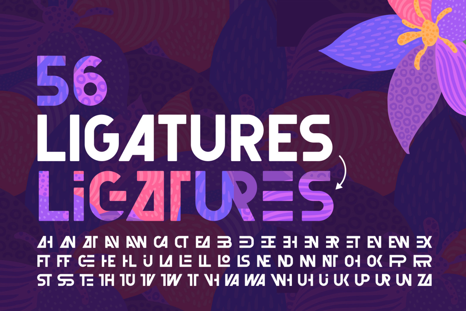 Florry font &amp; illustrations