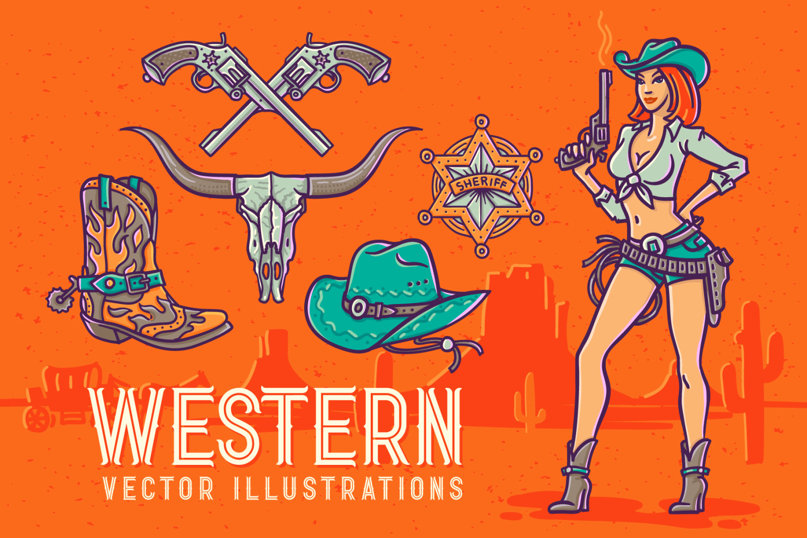 Western Shooter font with bonus