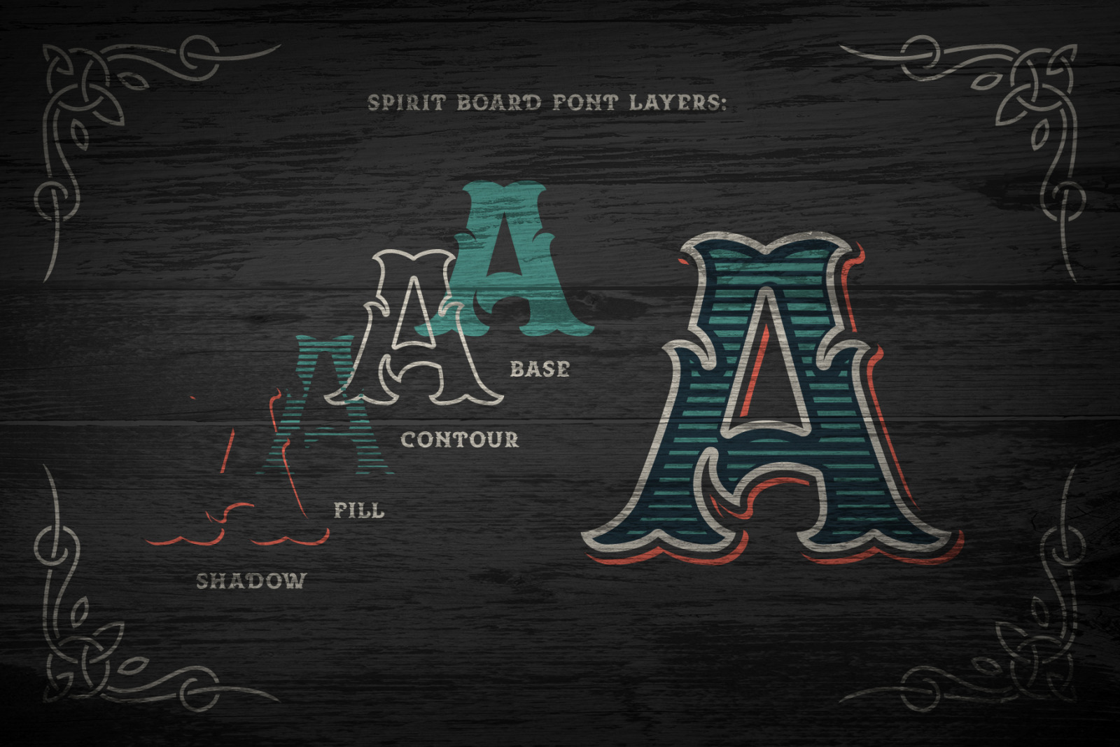 Spirit Board font set Spirit Board font set