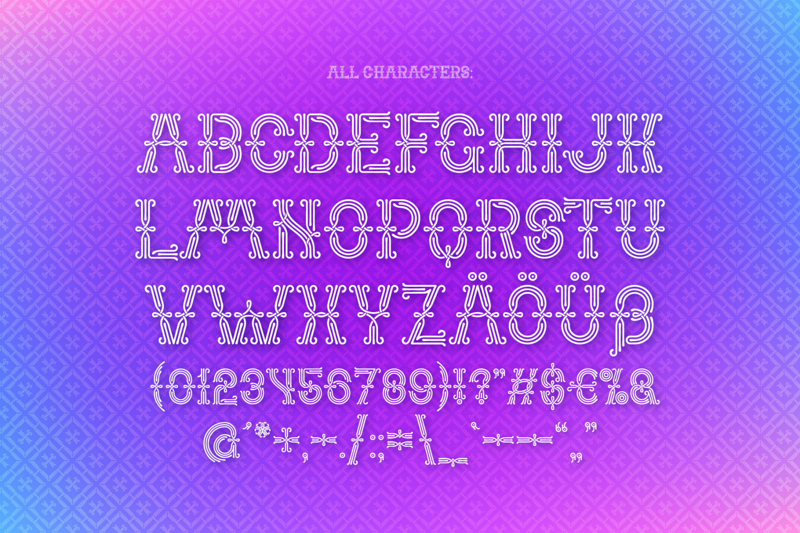 Forged Fence Typeface Forged Fence Typeface