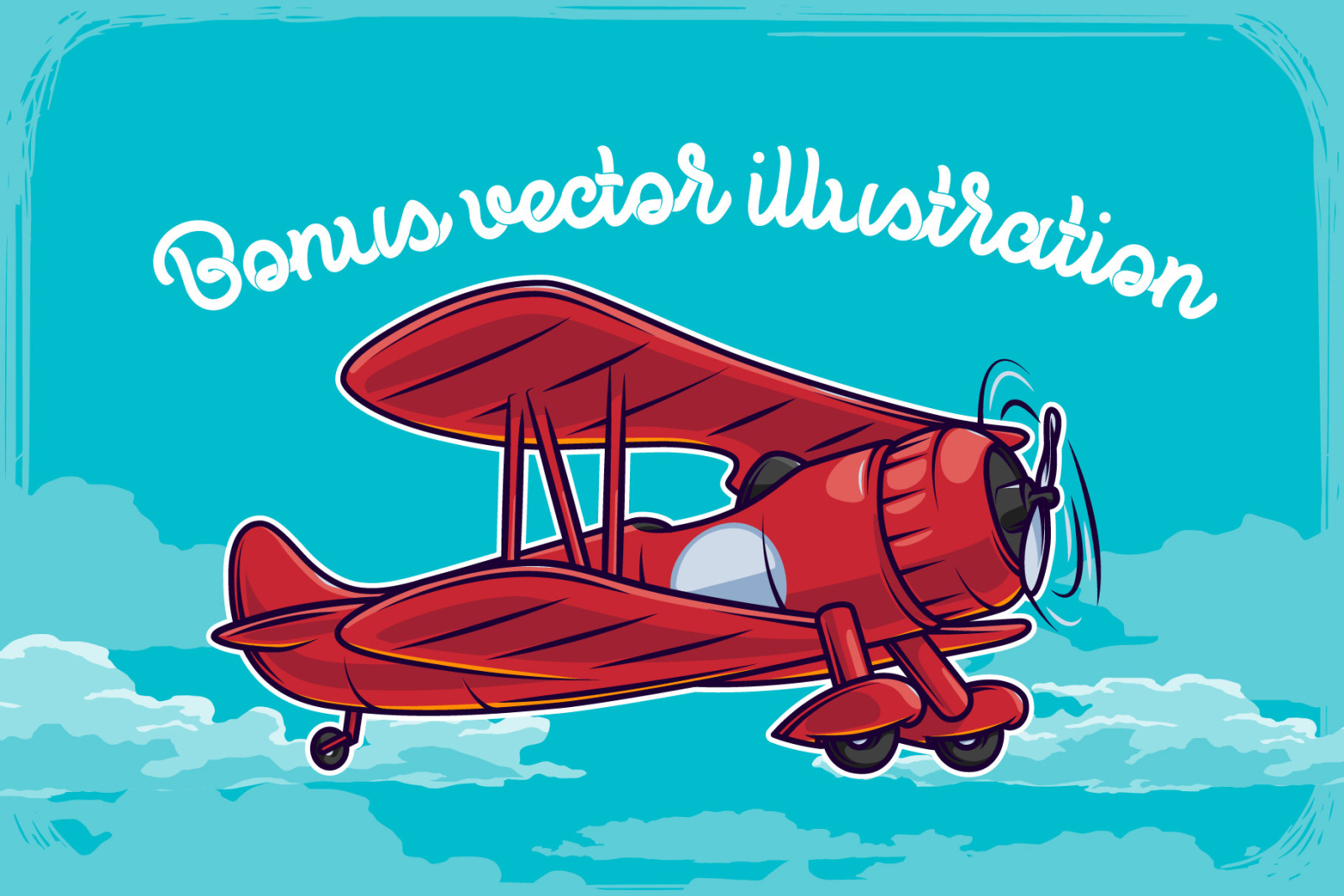 Propeller font + illustration Propeller font + illustration
