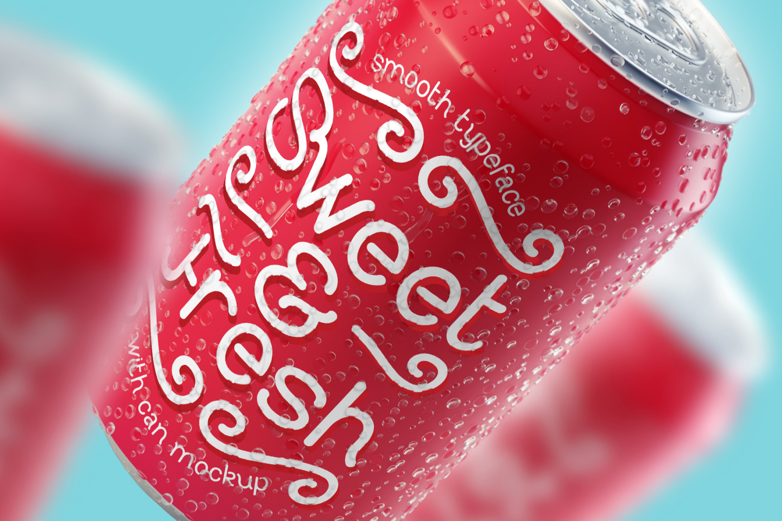 Sweet & Fresh font with Mockup Sweet & Fresh font with Mockup