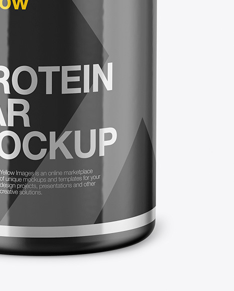 Matte Protein Jar Mockup