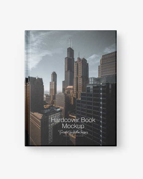 Hardcover Book w/ Textured Cover Mockup