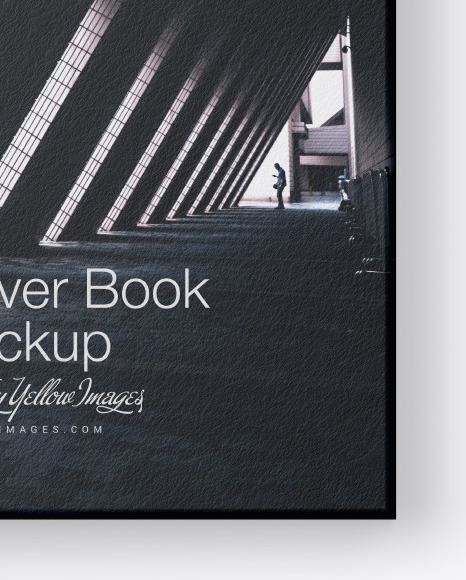 Hardcover Book w/ Textured Cover Mockup