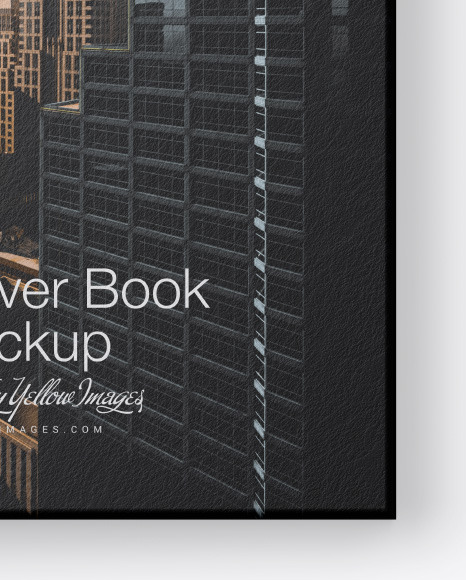 Hardcover Book w/ Textured Cover Mockup