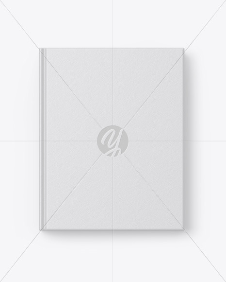 Hardcover Book w/ Textured Cover Mockup