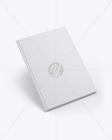 Hardcover Book w/ Textured Cover Mockup