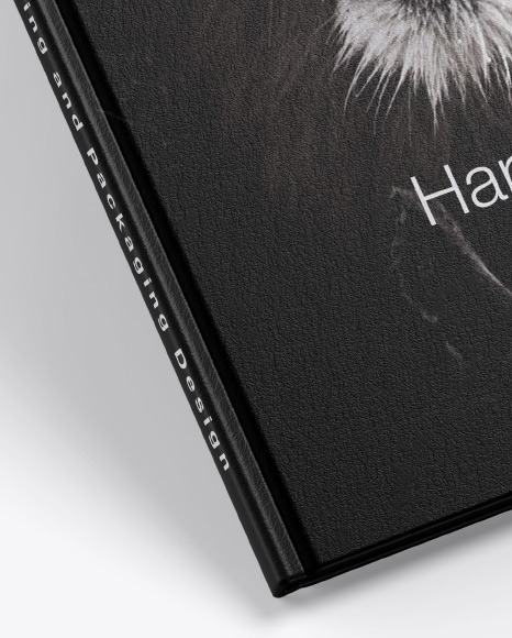 Hardcover Book w/ Textured Cover Mockup