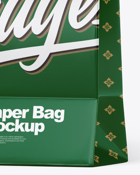 Matte Shopping Bag w/ Rope Handles Mockup