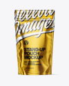 Metallic Stand Up Pouch with Zipper Mockup
