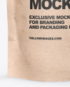 Kraft Stand Up Pouch W/ Zipper Mockup