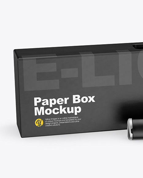 Opened Box w/ Vape Pen Mockup