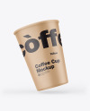 Kraft Coffee Cup Mockup