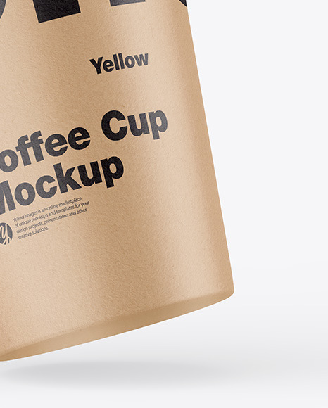 Kraft Coffee Cup Mockup