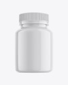 Glossy Plastic Pills Bottle Mockup