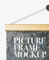 Metallic Picture Frame Mockup