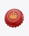 Glossy Bottle Cap Mockup