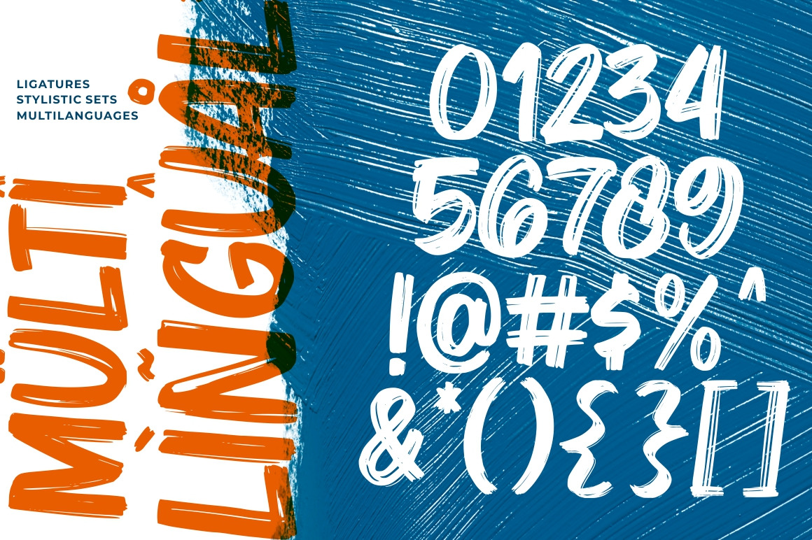 Bruzh - Handbrush Font Bruzh - Handbrush Font