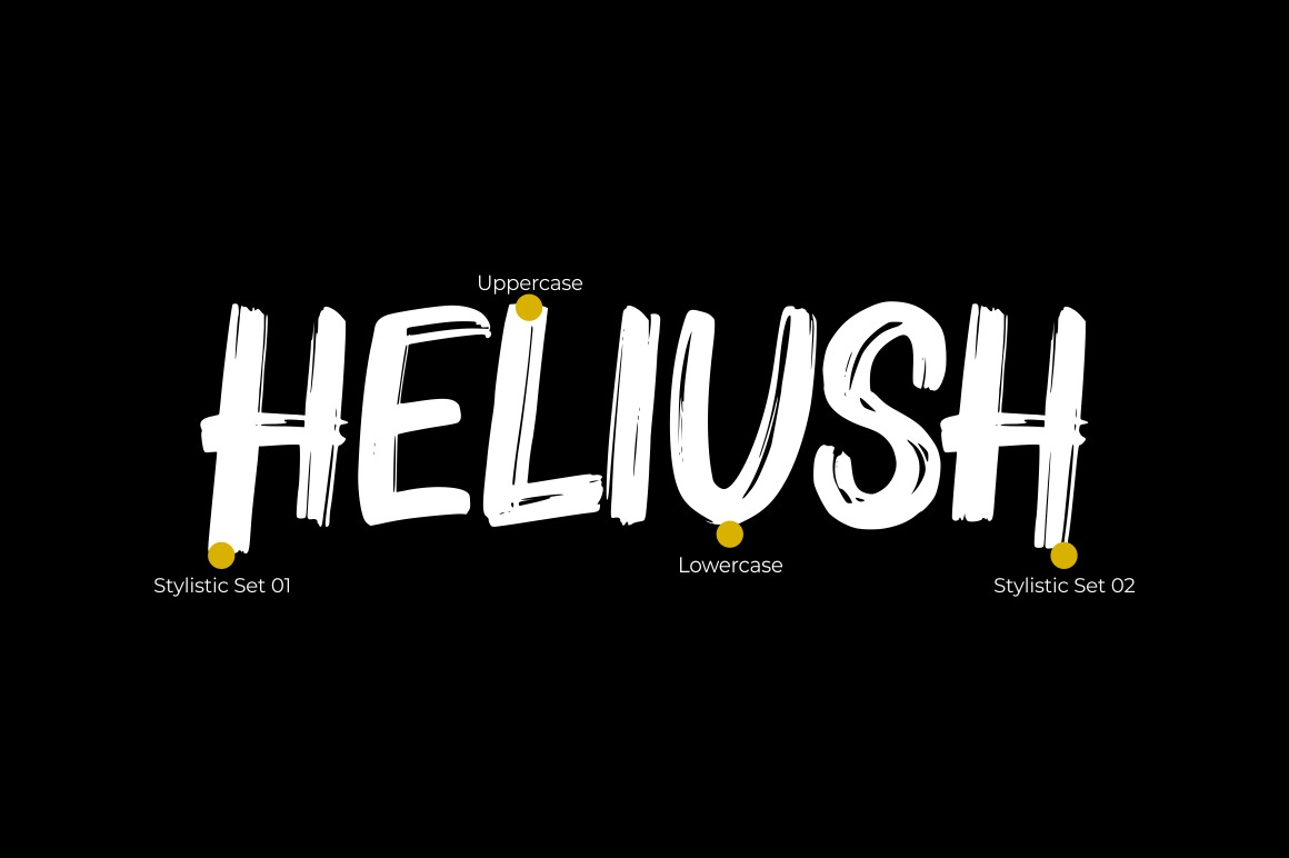 Bruzh - Handbrush Font Bruzh - Handbrush Font