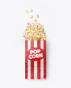 Paper Package w/ Popcorn Mockup