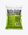 Bag With Black Potato Chips Mockup