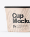 Three Matte Cups Mockup