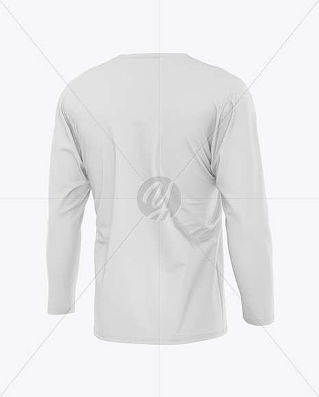 Men's Long Sleeve T-Shirt Mockup