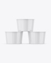 Three Glossy Cups Mockup