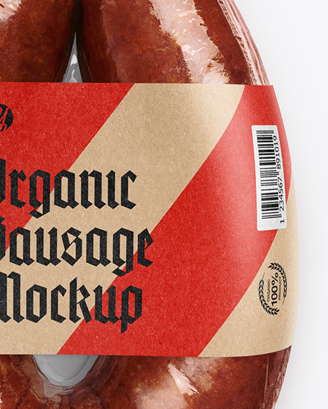 Dark Krakowska Sausage Mockup