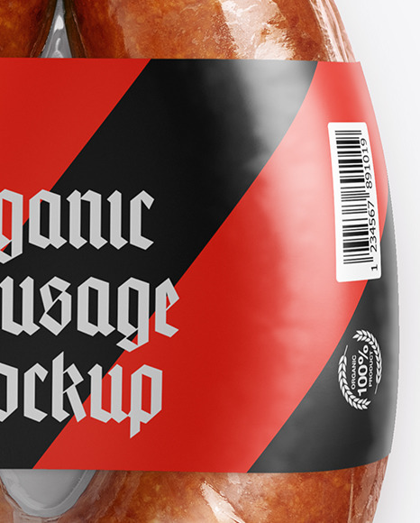 Krakowska Sausage Mockup