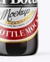 Amber Glass Bottle With Red Ale Mockup