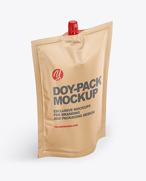 Kraft Doy-Pack Mockup - Kraft+pack